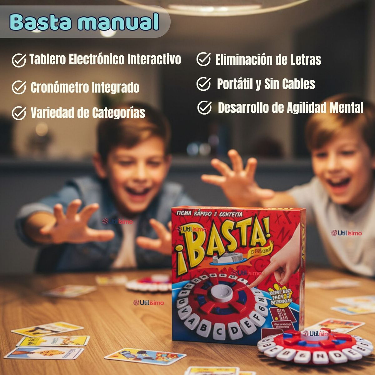 LINE - Basta Juego De Palabras Calidad Premium Piensa Rápido Y Contesta Stop Original