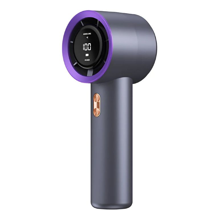 MUNDO MAGIA Mini Ventilador De Mano Portátil Recargable + Cable Usb C Gris
