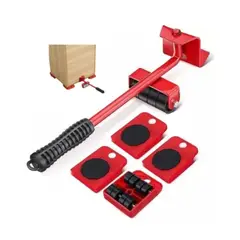 GENERICO - Kit de Levantador y Patines Rodantes para Mover Muebles Pesados 5 Piezas