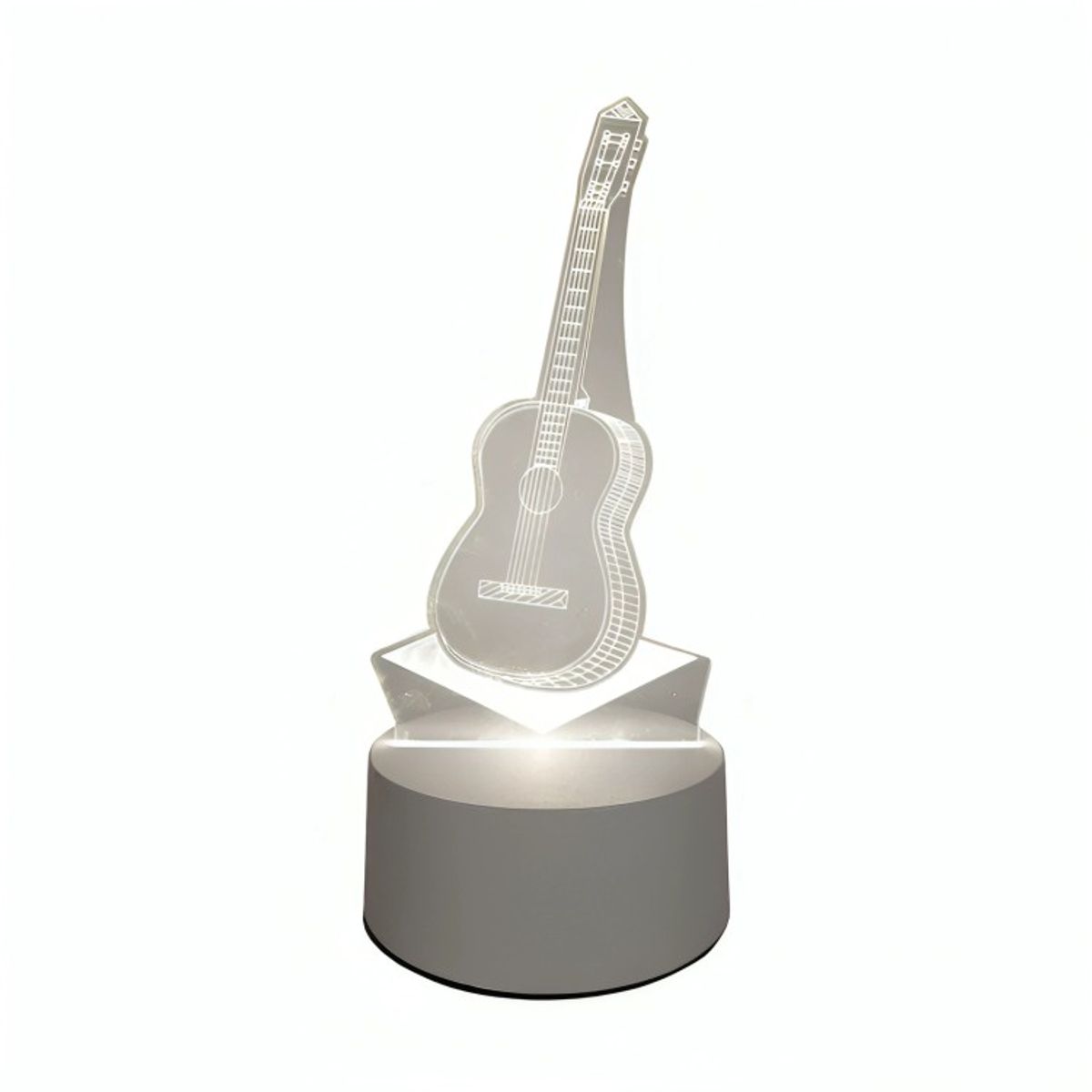 GENERICO - Lámpara LED De Mesa 3D USB Luz Guitarra