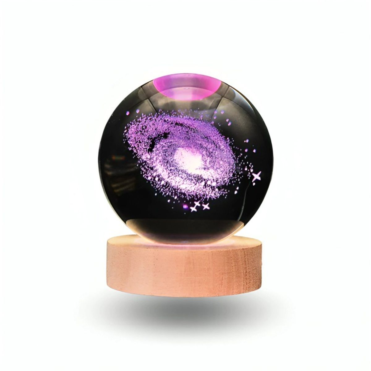 GENERICO - Lampara Bola De Cristal LED RGB Colores Galaxia