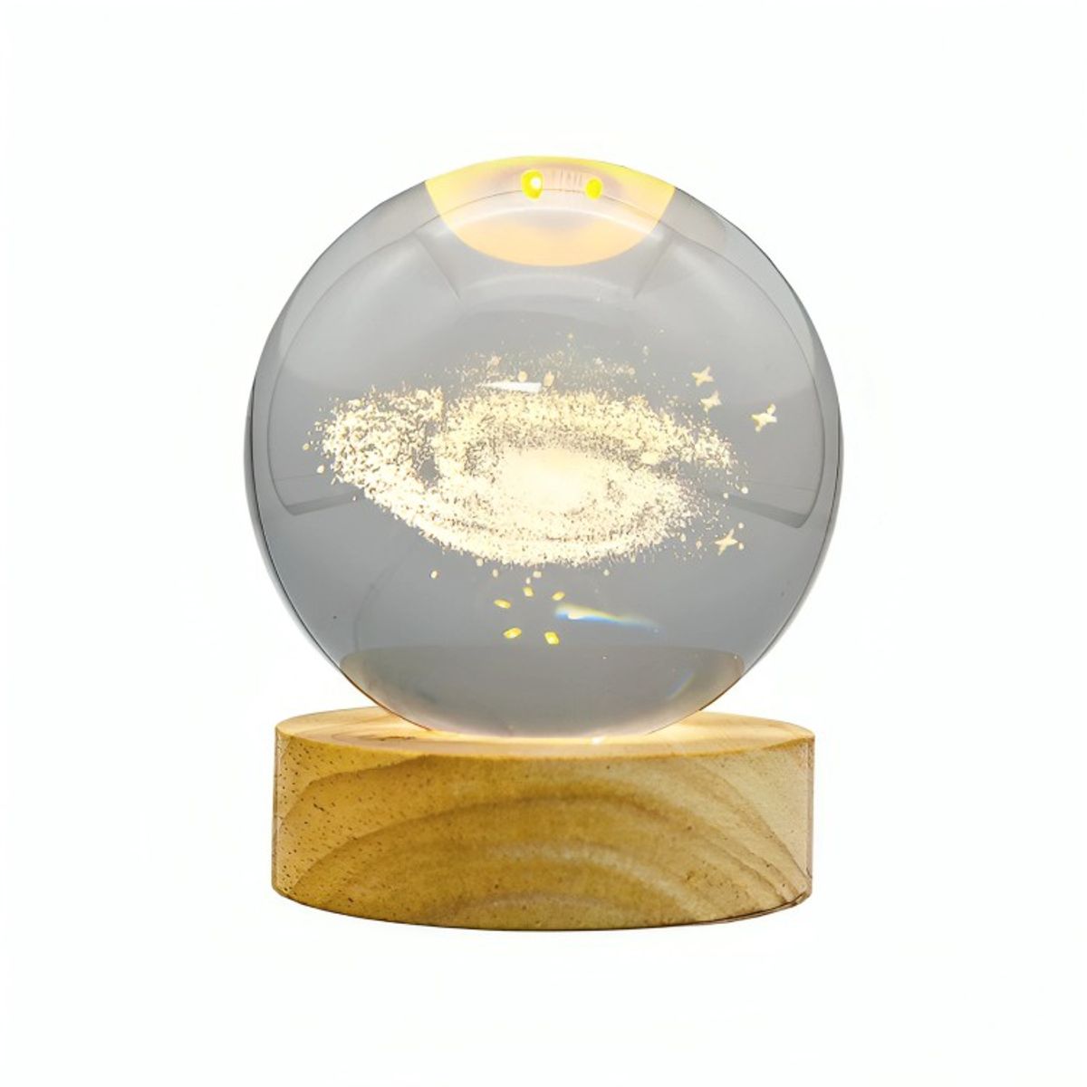 GENERICO - Lampara Bola De Cristal LED Galaxia