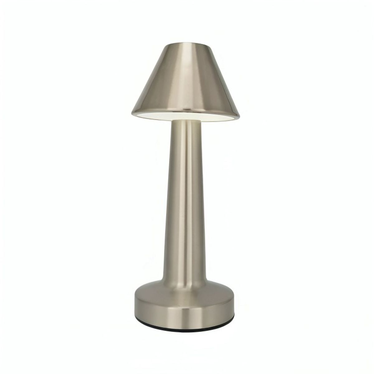 GENERICO - Lampara De Mesa Touch Led Recargable Usb Plateada