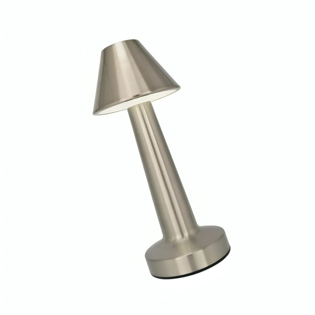 GENERICO - Lampara De Mesa Touch Led Recargable Usb Plateada