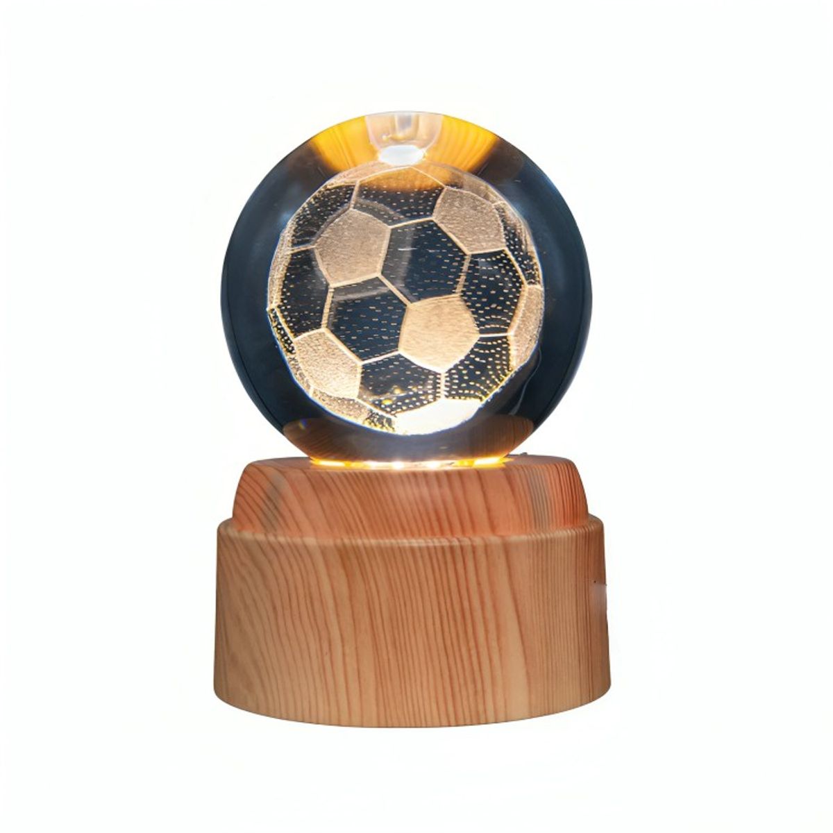 GENERICO - Lámpara Bola de Cristal LED  Balón Fútbol