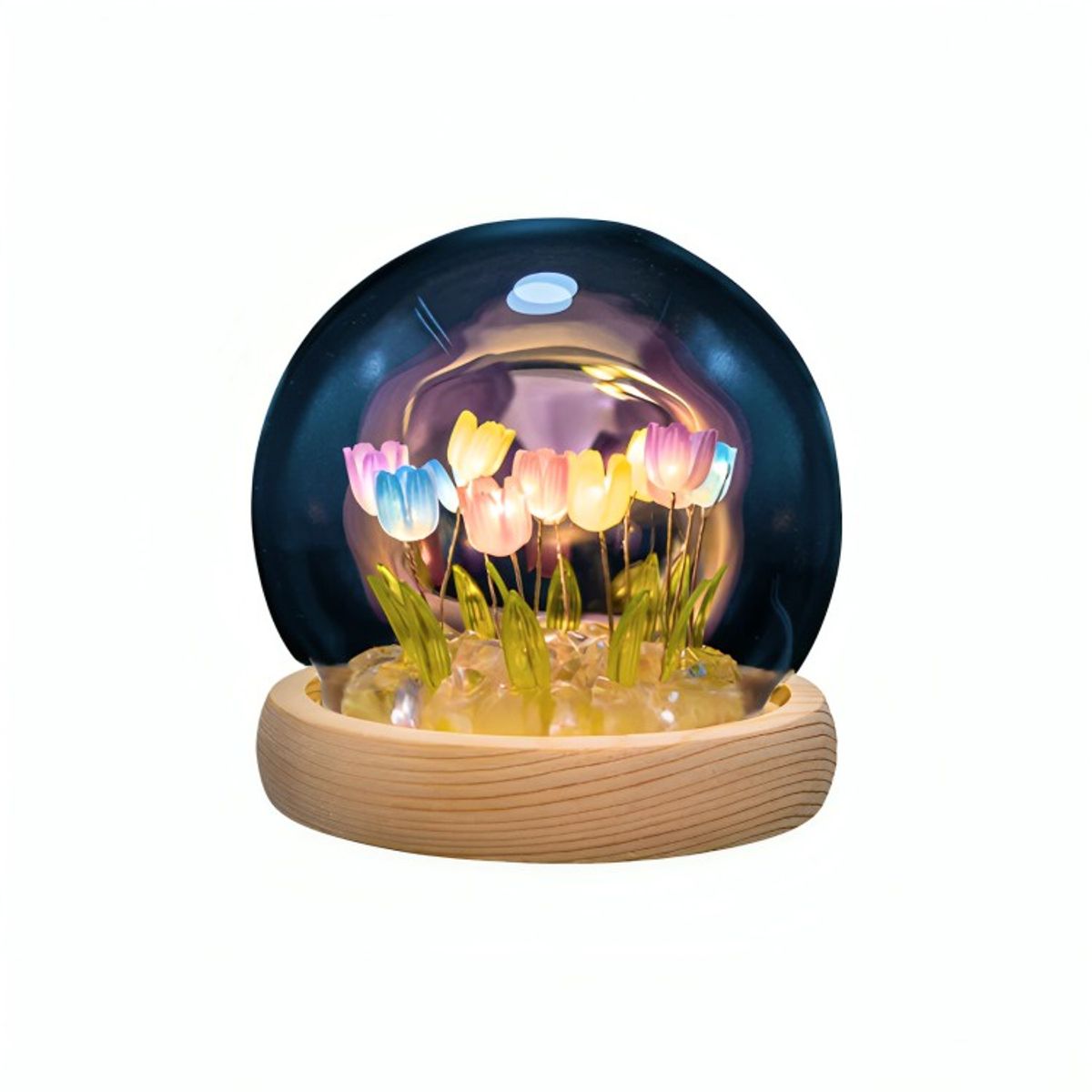 GENERICO - Lámpara LED Decorativa Tulipán en Cúpula Multicolor