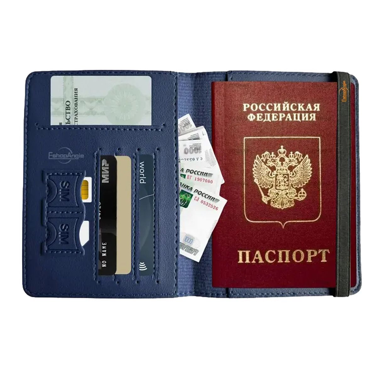 ESHOPANGIE - Porta Pasaporte Documentos Funda Protectora Viaje