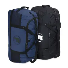 F - Pack 2 bolsos Goliat XL enrollable 130lts negro y azul
