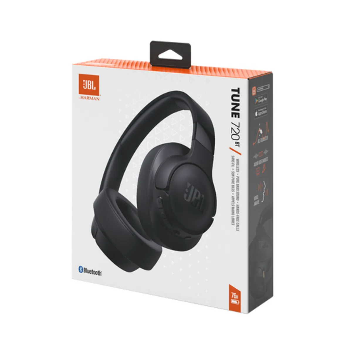JBL - Audífonos JBL Tune 720 Bluetooth 70h Livianos Neg