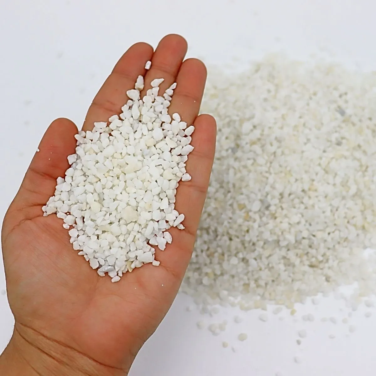 GENERICO - Gravilla Para Acuarios 2kg Granito Blanco Decoracion