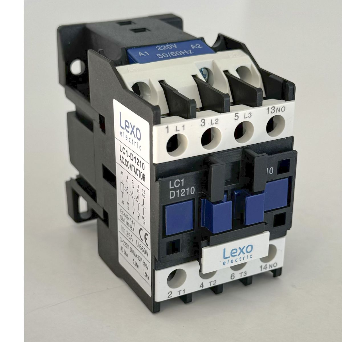LEXO - Contactor 12a 3p + 1no Trifásico Bobina 220v - Lexo.