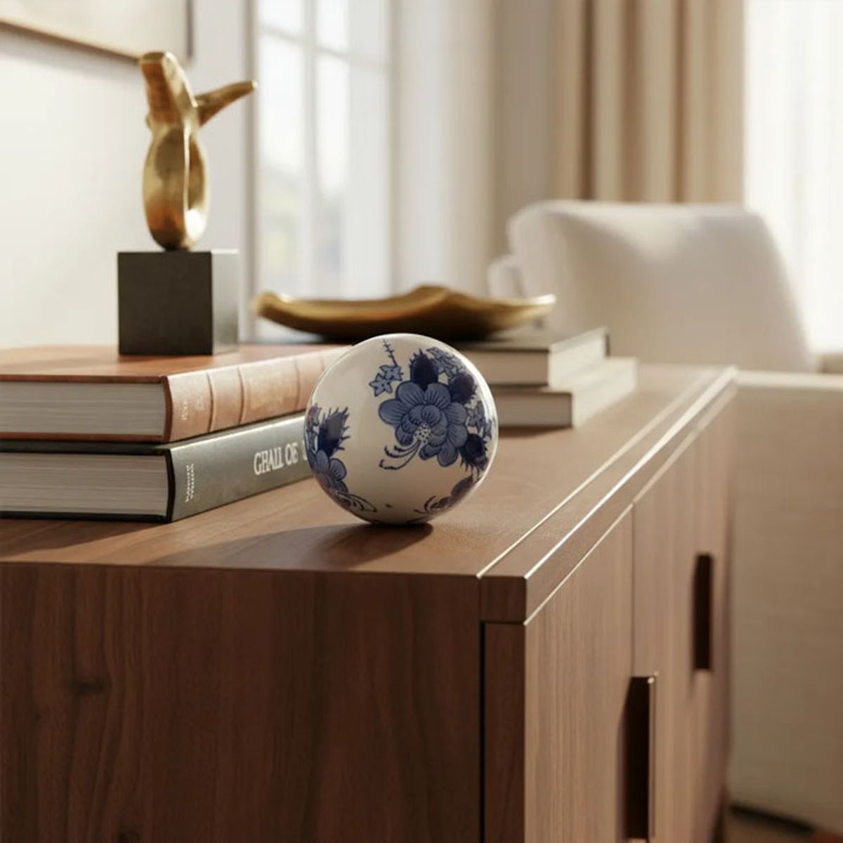 BRIC - Set De 3 Adornos Decorativos De Porcelana