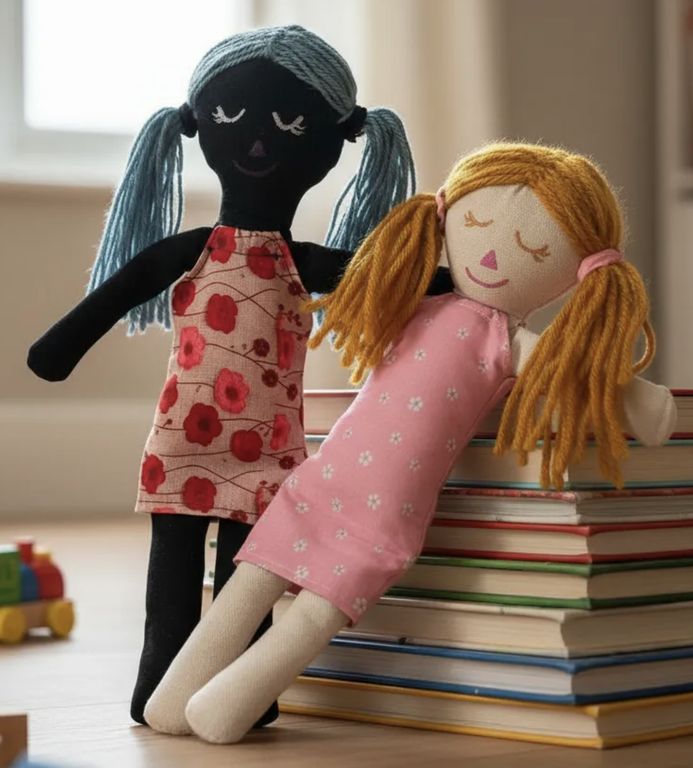 Mis primeras munecas Maria & Celeste Waldorf y Montessori 32 cm Inclusion Educativa