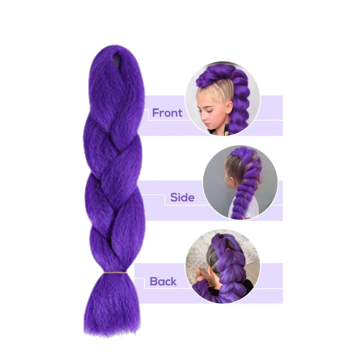GENERICO - Extensiones Para Trenza Accesorio Disfraz Rumi Kpop Hunter