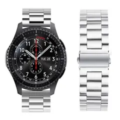 GENERICO - Correa Acero Inoxidable Para Huawei Gt3 Gt4 Gt5 Gt6 De 22mm Plateado