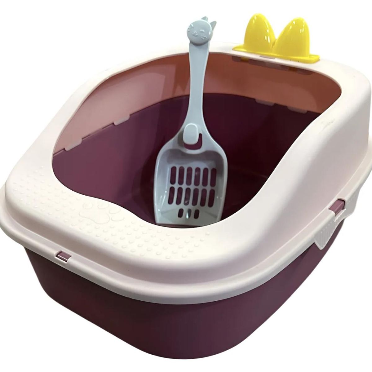 GENERICO - Arenero Para Gatos Mascotas Rosa