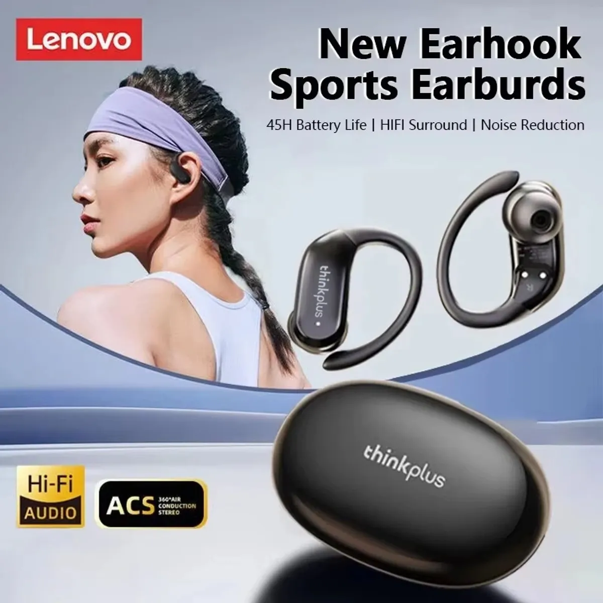 LENOVO - Audífono In-Ear Bluetooth XT55