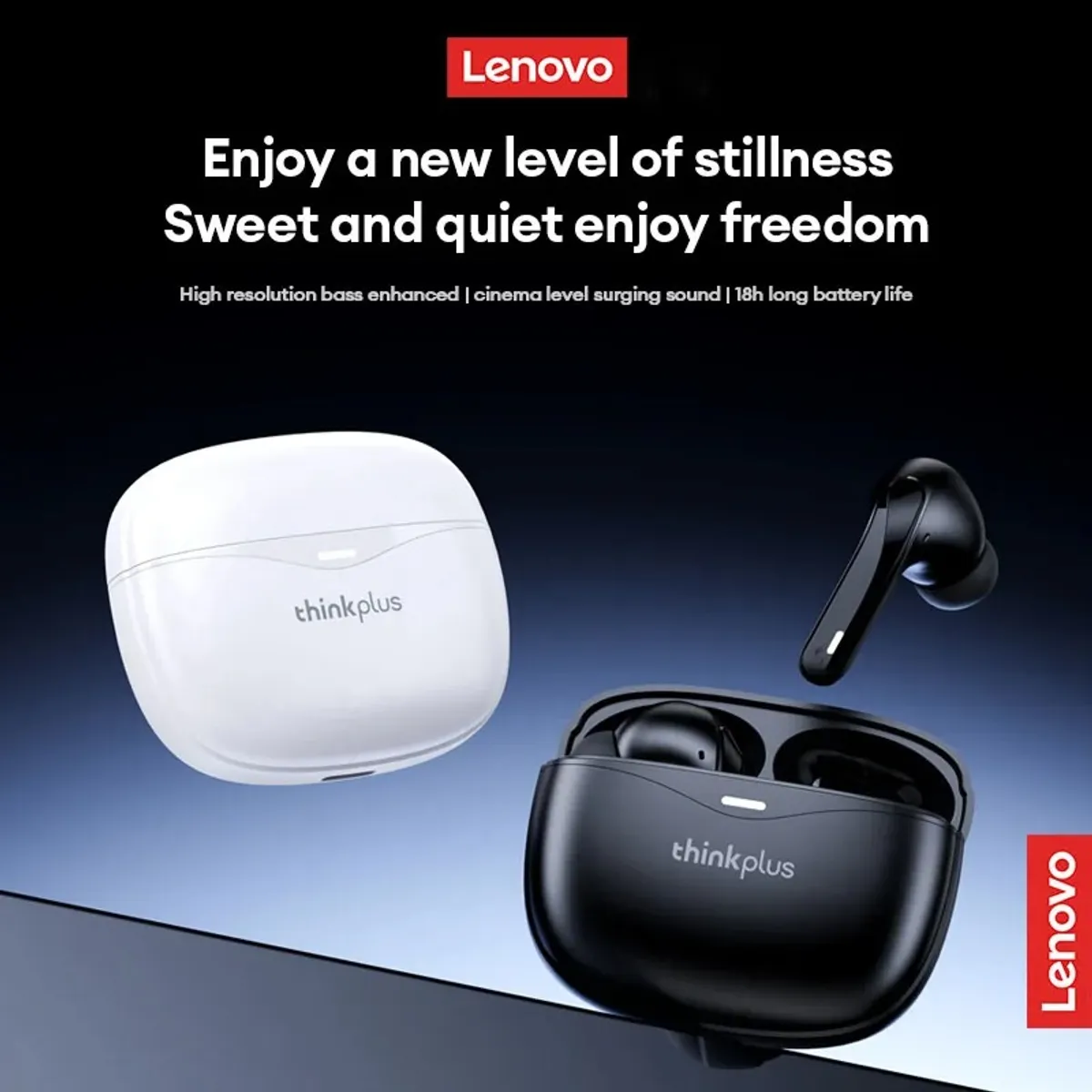LENOVO - Audífono In-Ear Bluetooth XT52