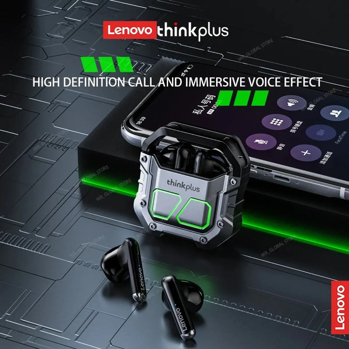 LENOVO - Audífono In-Ear Bluetooth XT81
