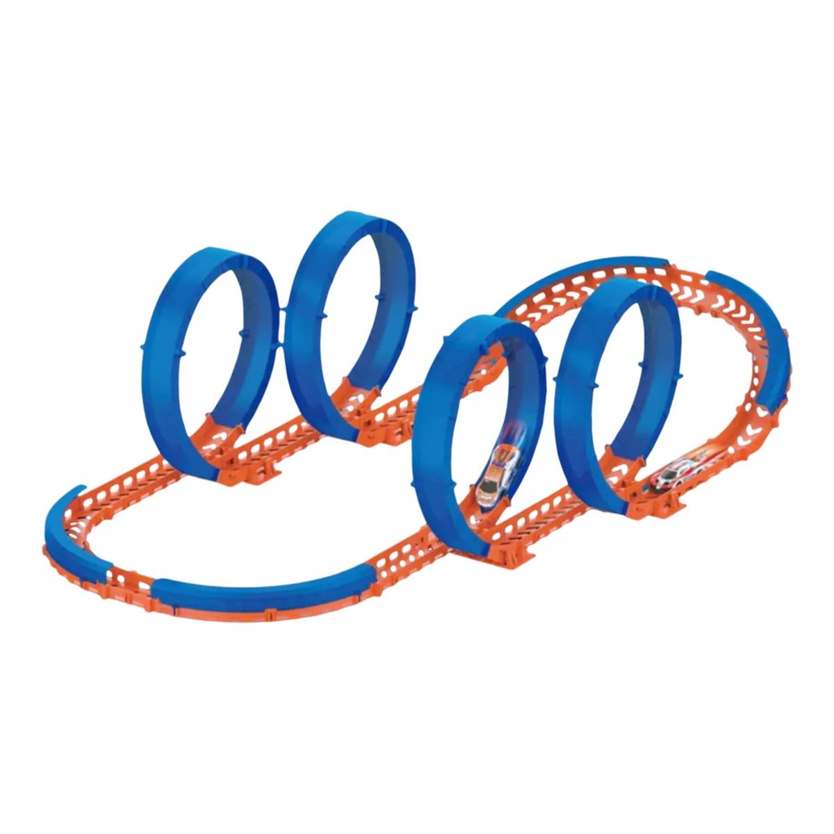 GENERICO - Juguete Pista de Autos de Carrera a Control Remoto Doble Loop