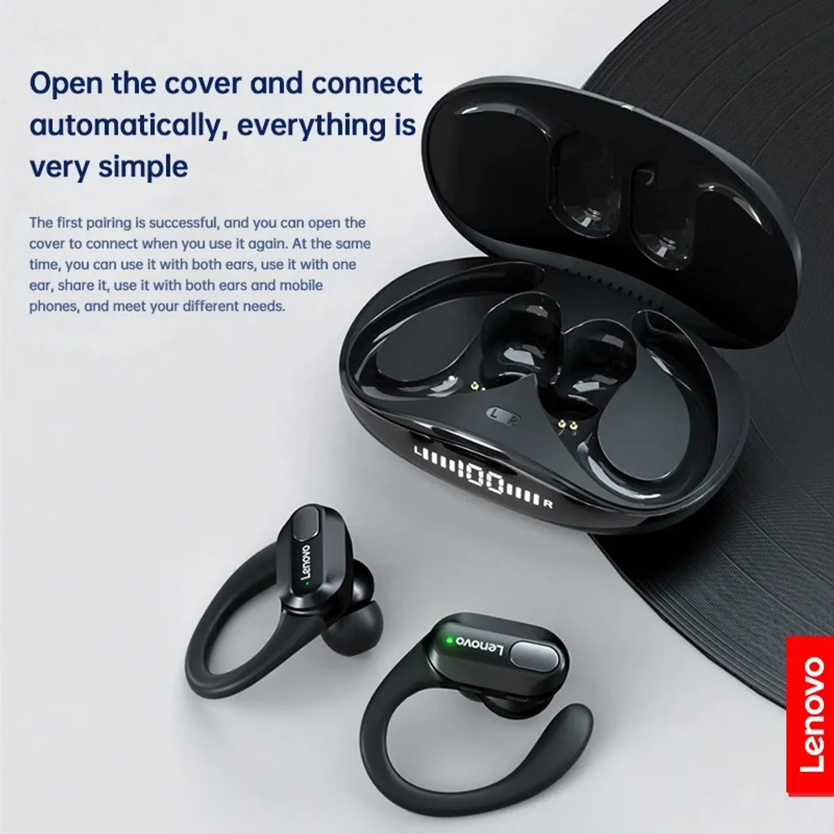 LENOVO - Audífono In-Ear Bluetooth XT80