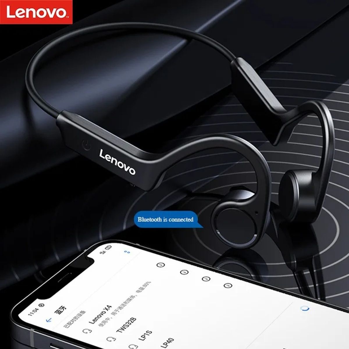 LENOVO - Audífono In-Ear Bluetooth X4