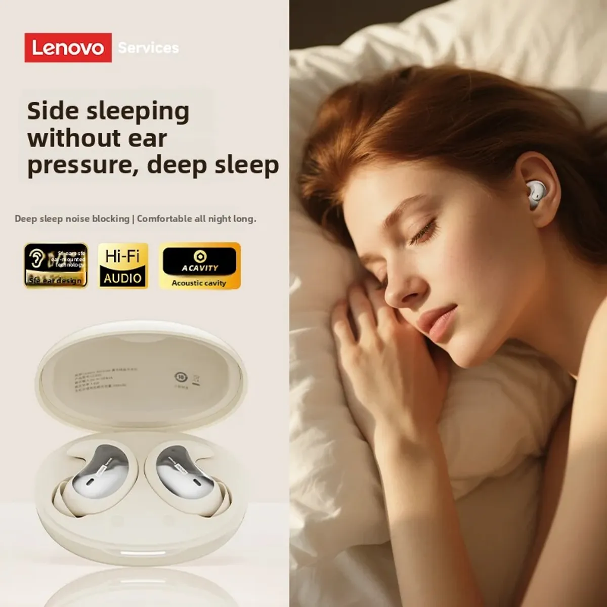 LENOVO - Audífono In-Ear Bluetooth LE203