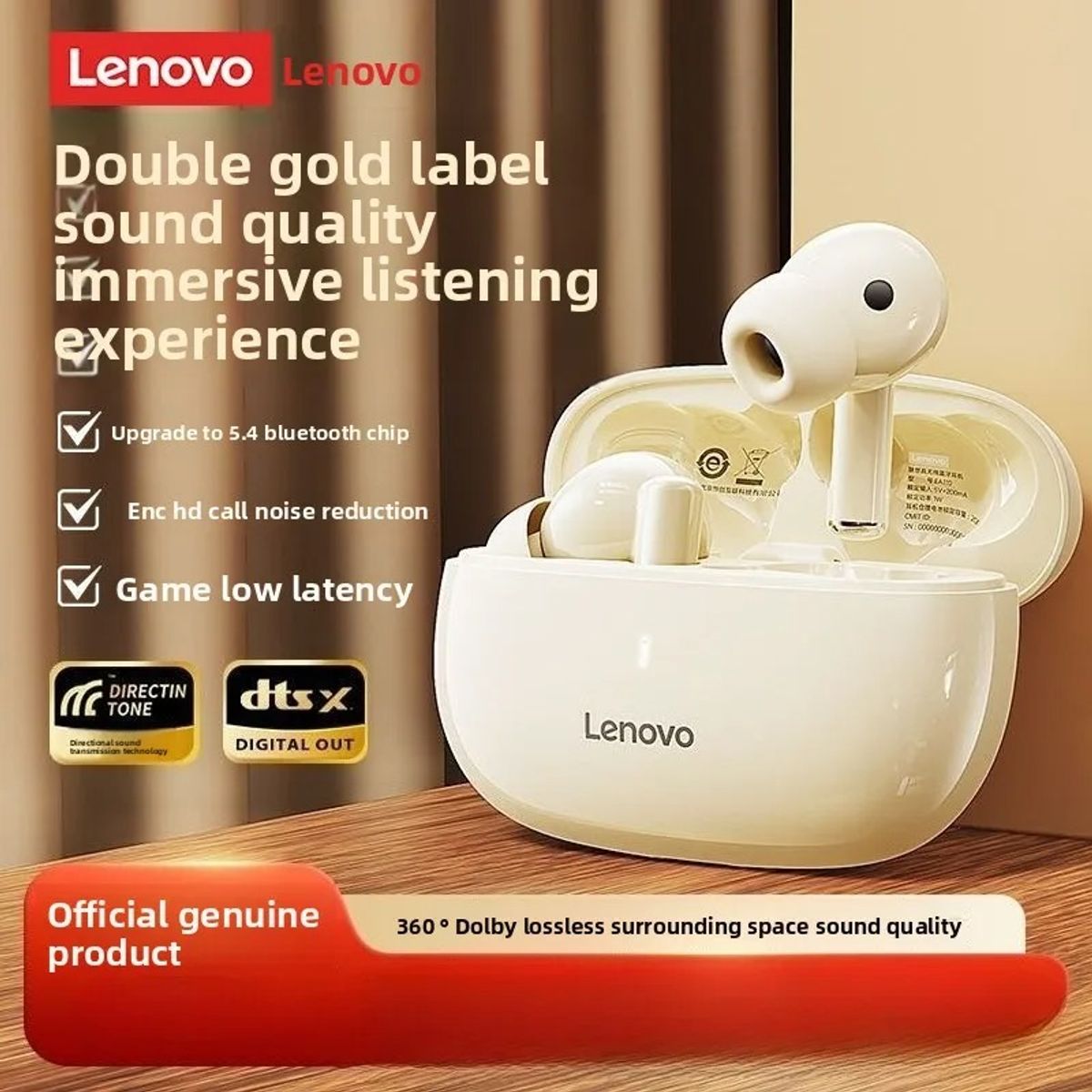 LENOVO - Audífono In-Ear Bluetooth TA210