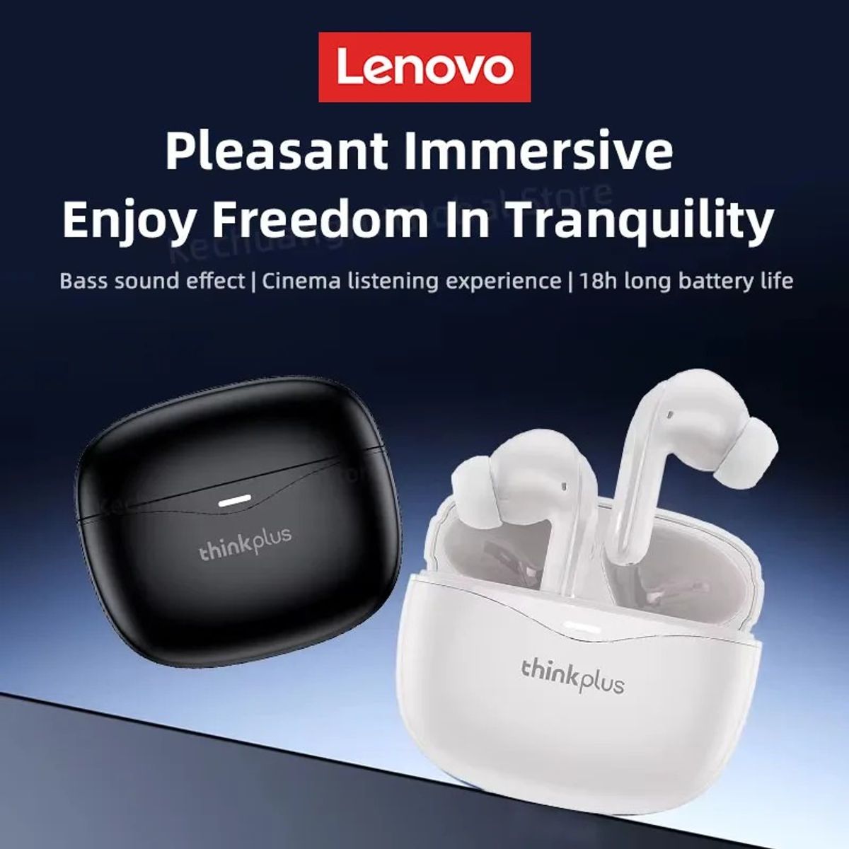 LENOVO - Audífono In-Ear Bluetooth XT52