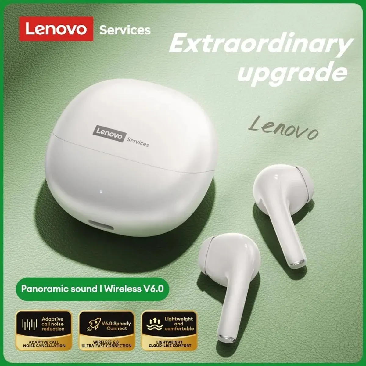 LENOVO - Audífono In-Ear Bluetooth LE210