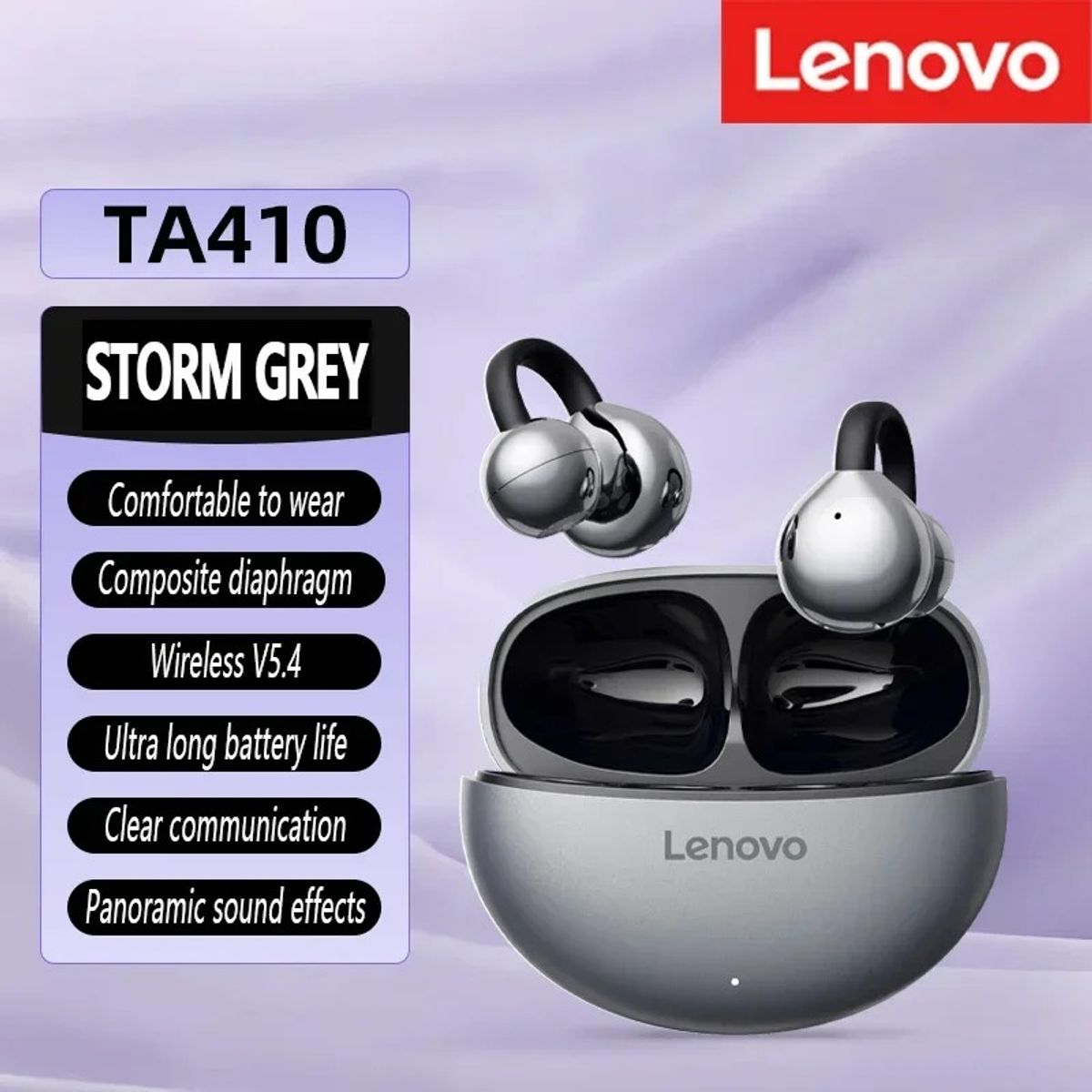 LENOVO - Audífono In-Ear Bluetooth TA410