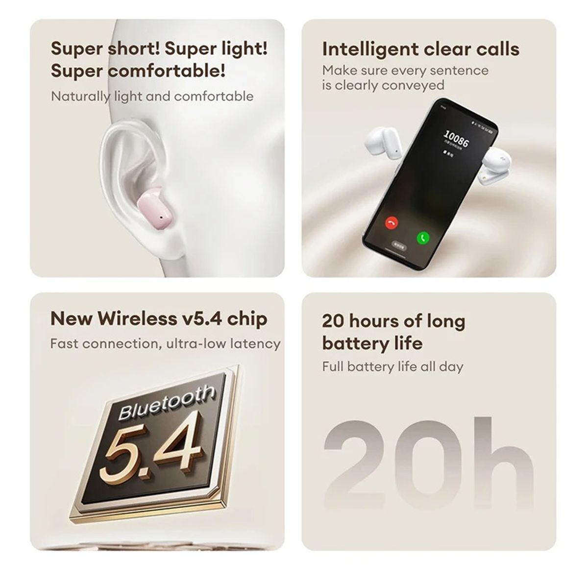 LENOVO - Audífono In-Ear Bluetooth LP29 PRO