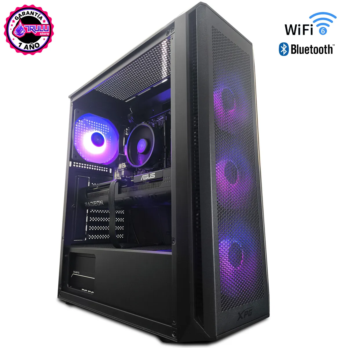 AMD CORP - PC GAMER AMD RYZEN 5 9600 - 32GB RAM - RTX 5060 - 1TB SSD - WIFI BLUETOOTH - COOLER PANTALLA TEMP