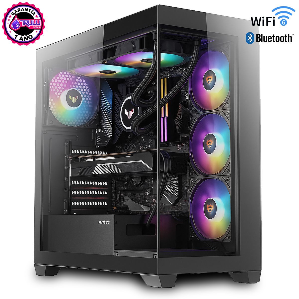 AMD CORP - PC GAMER AMD RYZEN 5 9600 - 32GB RAM - RTX 5060 - 500GB SSD - WIFI BLUETOOTH - COOLER PANTALLA TEMP