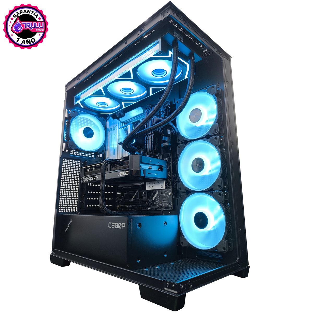 AMD CORP - PC GAMER AMD RYZEN 5 9600 - 16GB RAM - RTX 5060 - 1TB SSD - LÍQUIDA 240MM - GABINETE GIGABYTE C500 - TIPO PECERA