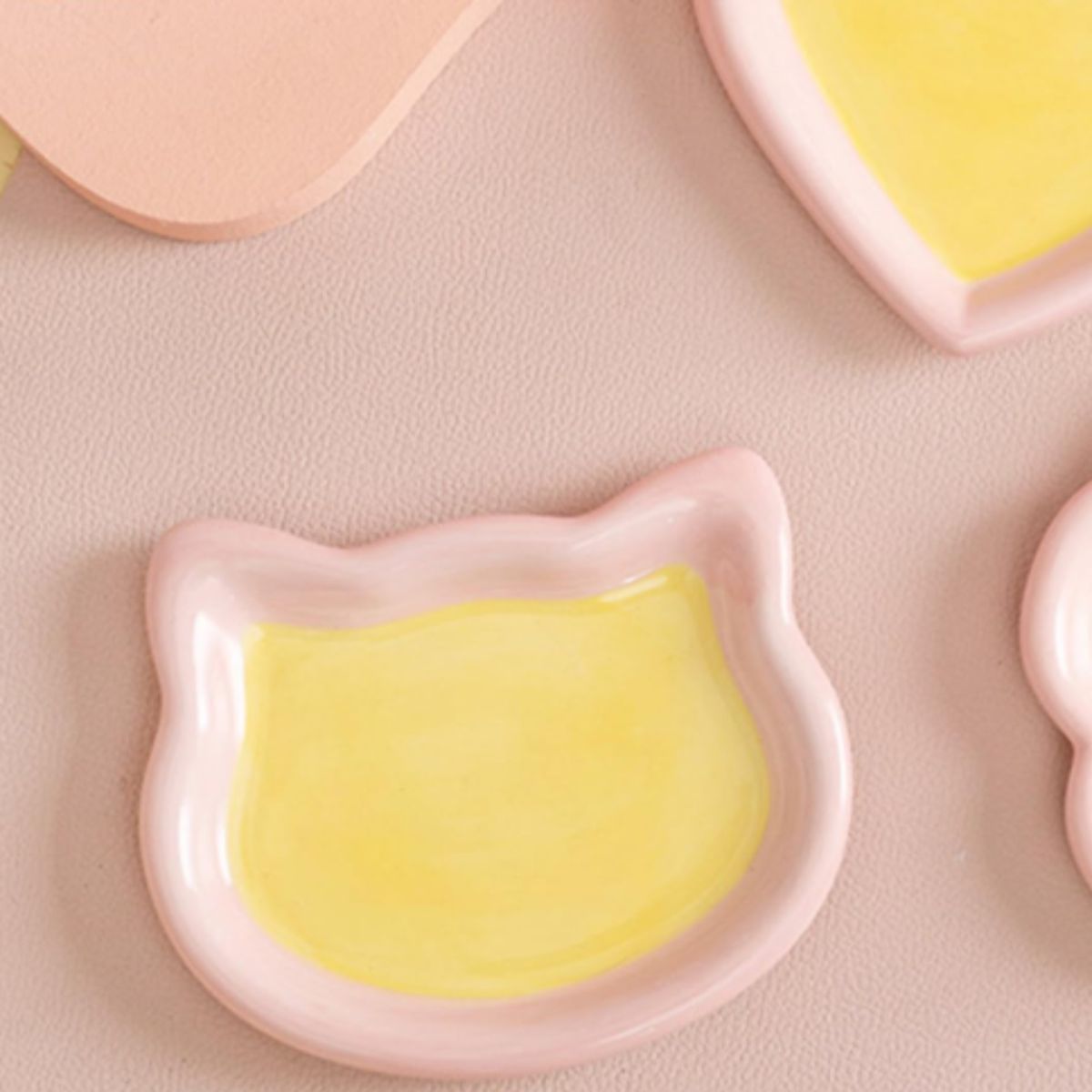 SUKEA - Plato De Cerámica Para Mascotas Con Diseño de Gatito