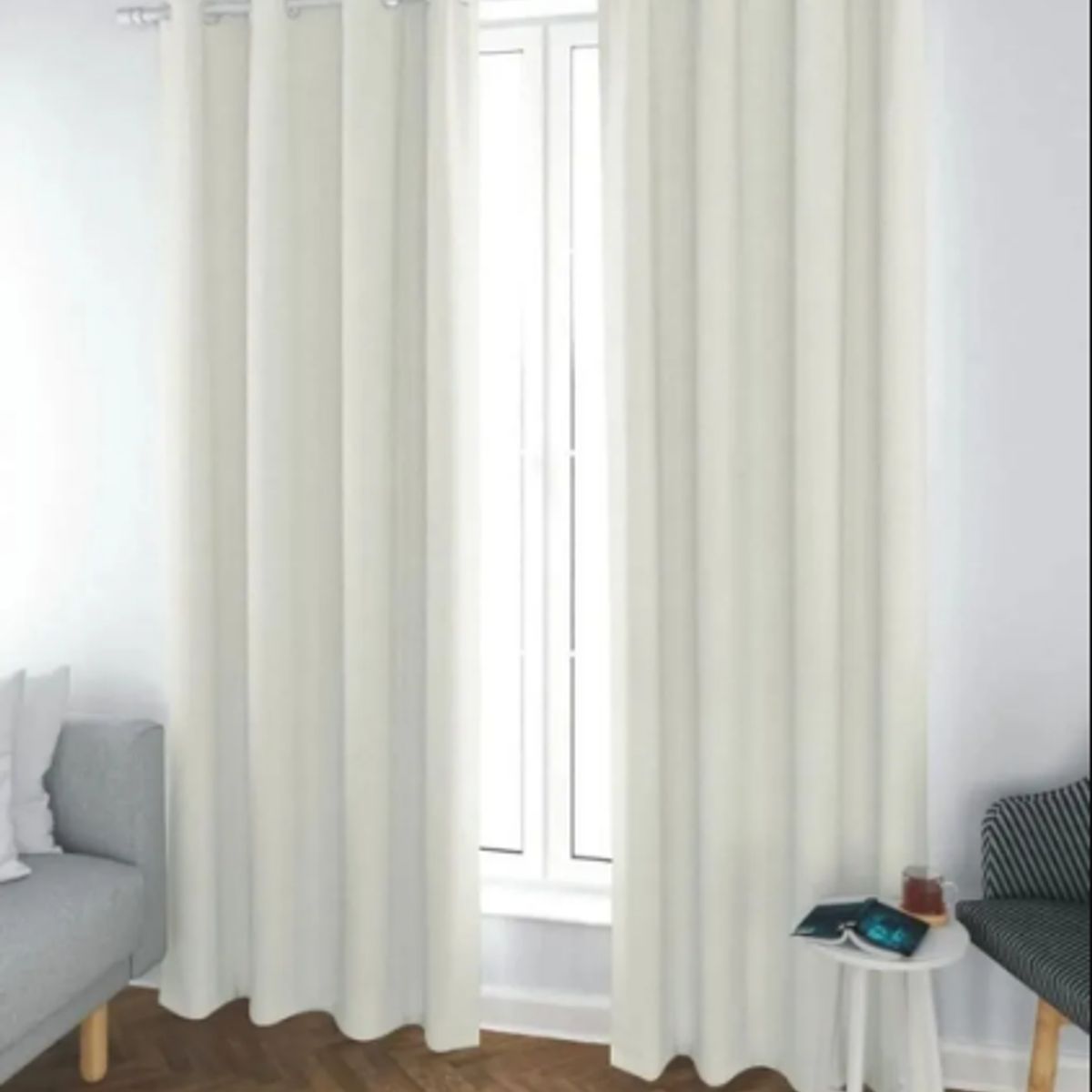 GENERICO - Cortina Black Out 1 Paño 140cm*230cm color blanco