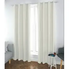 GENERICO - Cortina Black Out 1 Paño 140cm*230cm color blanco