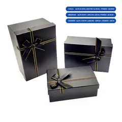 GENERICO - CAJA RECTANGULAR TRIPLE NEGRO X1 UNI