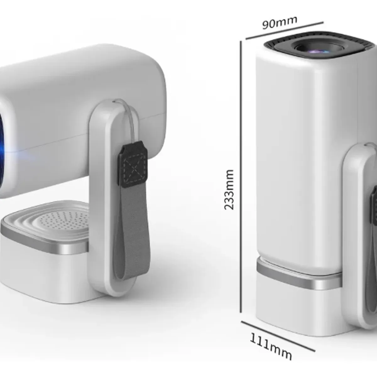 GENERICO - Proyector Inteligente Portátil 4k Con Altavoz color blanco