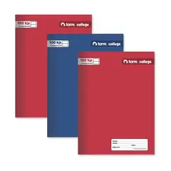 TORRE - Set 3 Cuadernos College Liso Composición 100Hj