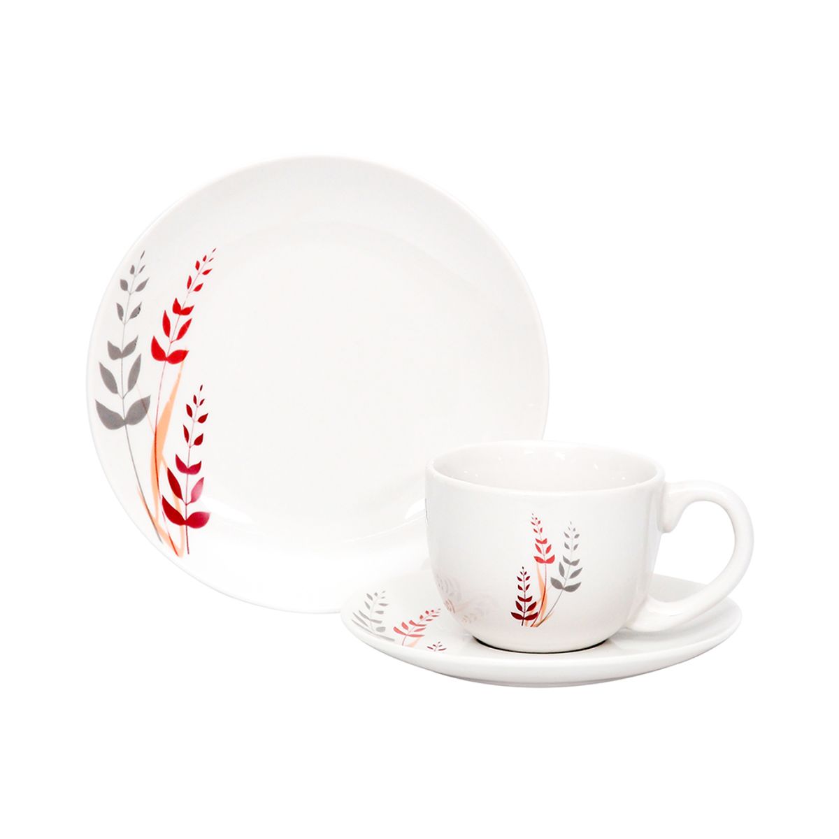DORAL - SET VAJILLA DE TÉ PORCELANA DOÑA MARIA 12 PZA DISEÑO SOFIA