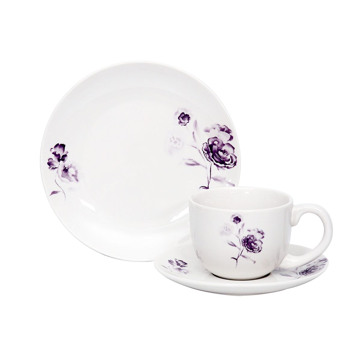 DORAL - SET VAJILLA DE TÉ PORCELANA DOÑA MARIA 12 PZA DISEÑO ADELA