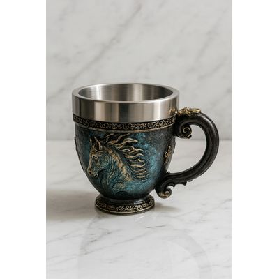 Imagen 2 del producto Tazon - Taza Termica De Acero con Relieve de Caballo