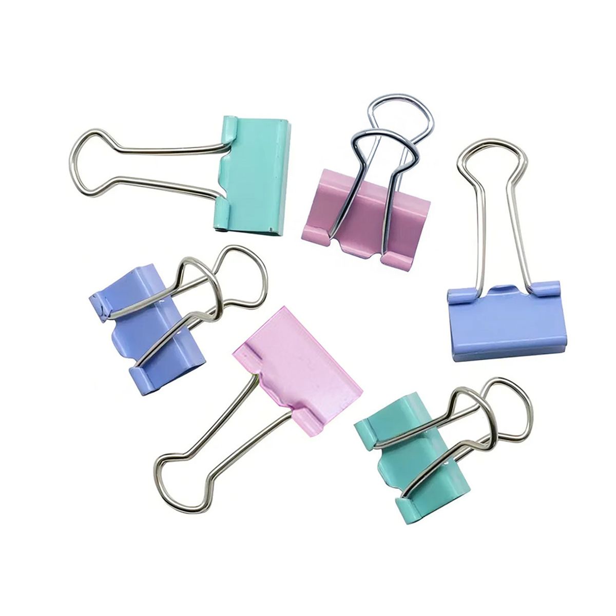 TORRE - Doble Clip 19mm Pastel Torre 12 Uds