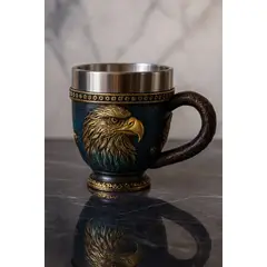 GENERICO - Tazon - Taza Termica De Acero con Diseño de Aguila en Relieve
