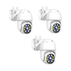 GENERICO - Pack X3 Cámara de vigilancia exterior Ip Wifi 1080 P Visión Nocturna