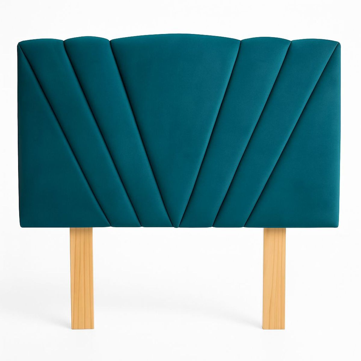 GENERICO - Respaldo 2 Plazas Tubular en V Turquesa Lino