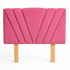 GENERICO - Respaldo 2 Plazas Tubular en V Rosado Lino