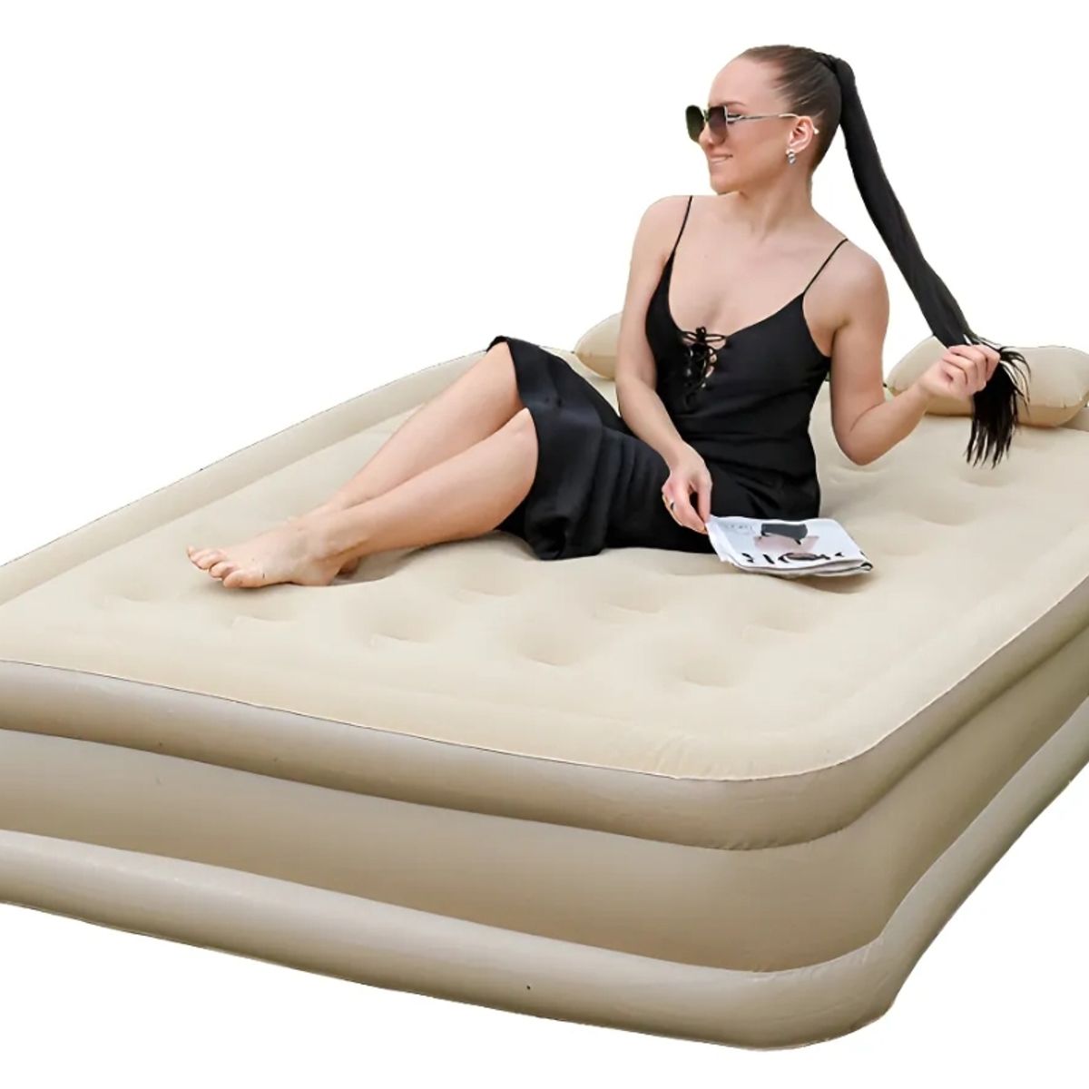 GENERICO - Colchón Inflable Queen 2 Plazas